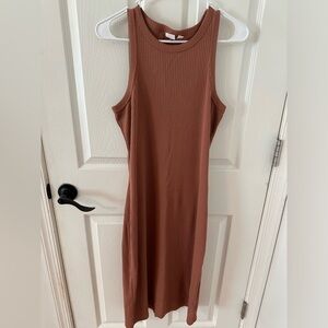 GAP Ribbed Midi Dress Size M EUC